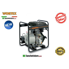 Motopompa Diesel Wortex HW 80-E autodescante 6,7HP