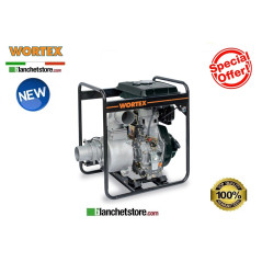 Motopompa Diesel Wortex HW 100-E autodescante 9,6HP