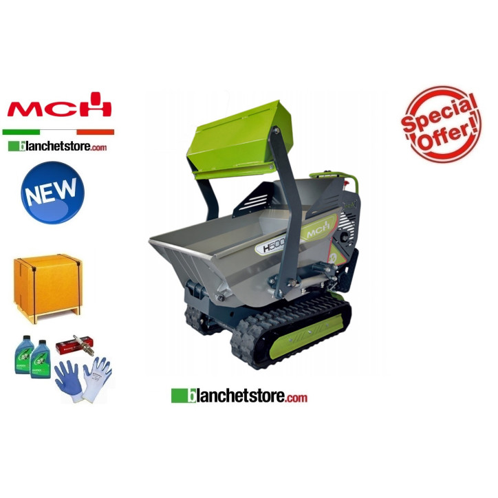 Wheelbarrow self-loading MCH H500C Honda GX200 500KG Hydraulic Hydrostatic Overting Wheelbarrow self-loading MCH H500C Honda GX200 500KG Hydraulic Hydrostatic Overting