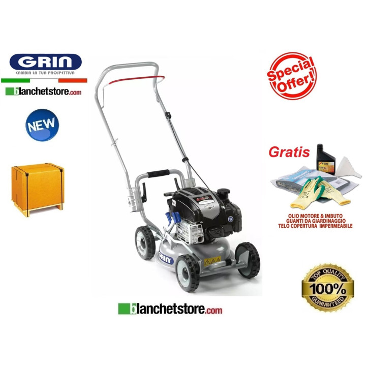 GRIN HM37 WALK-BEHIND LAWN MOWER WITHOUT COLLECTION ENGINE BRIGGE & STRATTON 6.75EXi