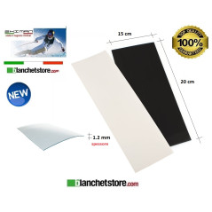 Soletta P-tex per sci e snow 200x150mm x 1.2 mm Trasparente 4 Pz