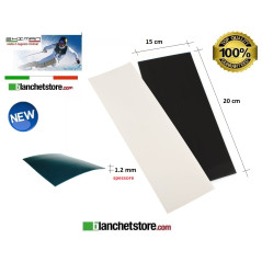 Soletta P-tex per sci e snow 200x150mm x 1.2 mm Grafite 4 Pz