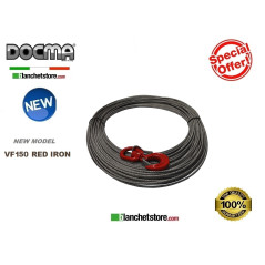 DOCMA STEEL ROPE WITH SWIVEL HOOK FOR VF150 D.6 X 60Mt 310029