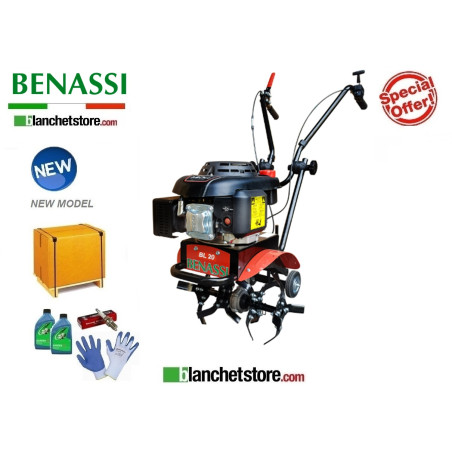 Benassi BL 20 Garden Tiller with Loncin OHV Petrol engine 140cc 2.7Kw 1 Gearbox Cutter 38 cm