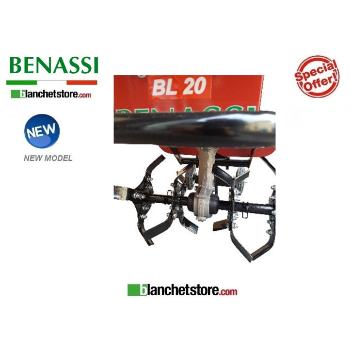 Benassi BL 20 Garden Tiller with Loncin OHV Petrol engine 140cc 2.7Kw 1 Gearbox Cutter 38 cm