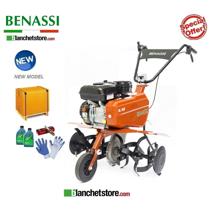 Benassi BL360 B Garden Tiller with Brigge & Stratton Series750 Petrol engine 163cc 3.3Kw 2 Gearbox Cutter 80 cm Benassi BL360 B Garden Tiller with Brigge & Stratton Series750 Petrol engine 163cc 3.3Kw 2 Gearbox Cutter 80 cm
