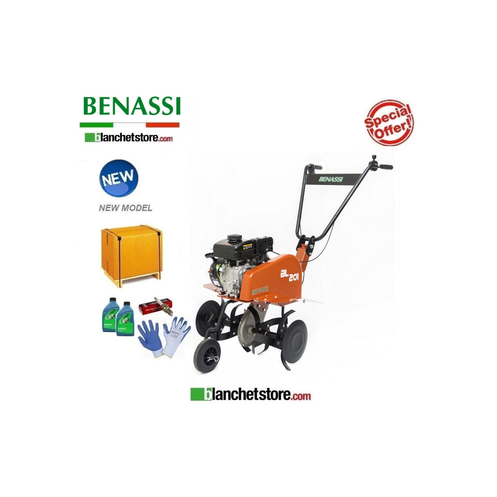 Motozappa Benassi BL 201 motore Loncin LC148F 80cc Fresa 60cm Monomarcia