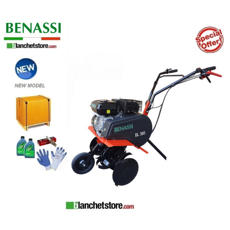 Benassi BL365 H Garden Tiller with Hwasdan H170F - Petrol engine 212cc 4.2Kw 2 Gearbox Cutter 60 cm