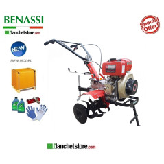 Benassi BL106 KD Garden Tiller with Hwasdan KD178FE Diesel engine 296cc 4.0Kw 4 Gearbox Cutter 90 cm