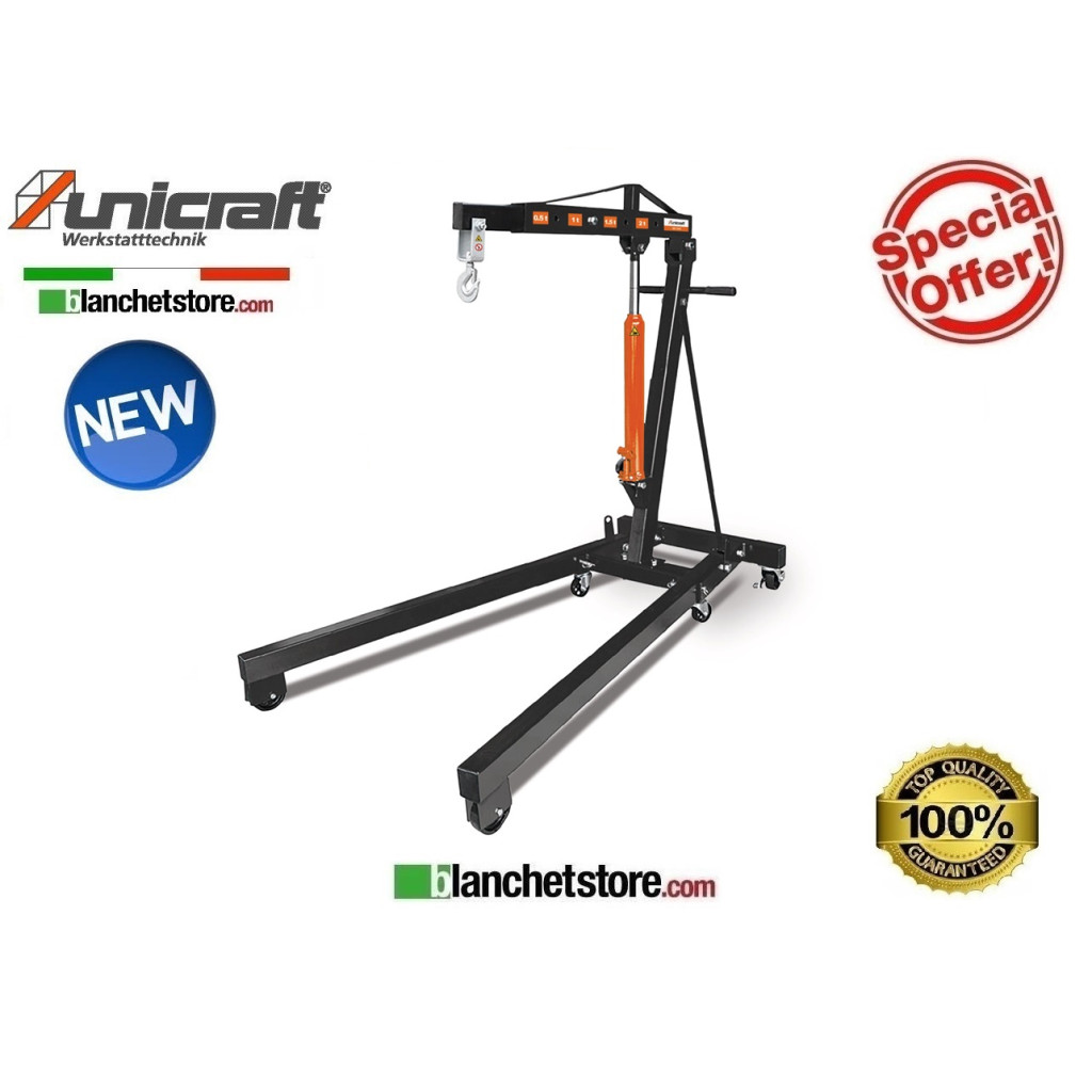 UNICRAFT WK 2003 FOLDING WORKSHOP CRANE WITH PORT PUMP 0.5-2 TON UNICRAFT WK 2003 FOLDING WORKSHOP CRANE WITH PORT PUMP 0.5-2 TON