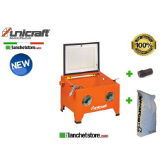 UNICRAFT SSK1 90 LT BENCH SANDBLASTER 6204000 + nozzle 6204132 + Bag of UV25 glass micro spheres
