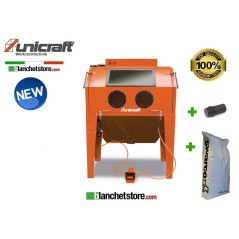 BENCH SANDBLASTING MACHINE UNICRAFT SSK3.1-60 360 LT 6204005 + 6204134 nozzle + Sand bag 25 Kg US25-60