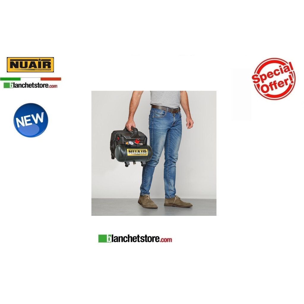 COMPRESSEUR SILENCIEUX NUAIR SILTEK+ 1HP 6LT 220VOLT COMPRESSEUR SILENCIEUX NUAIR SILTEK+ 1HP 6LT 220VOLT