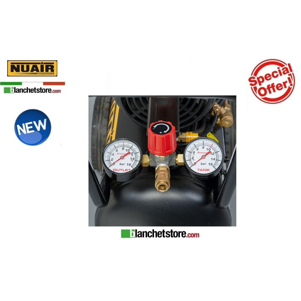 SILENCED COMPRESSOR NUAIR SIL AIR 244/24 1.5HP 24LT 220VOLT SILENCED SILENCED COMPRESSOR NUAIR SIL AIR 244/24 1.5HP 24LT 220VOLT SILENCED
