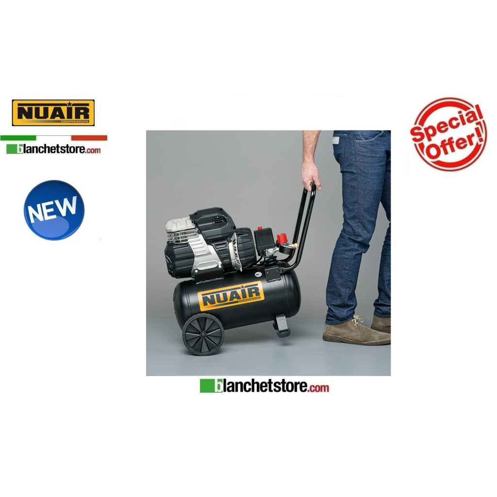 COMPRESSEUR SILENCIEUX NUAIR SIL AIR 244/24 1.5HP 24LT 220VOLT SILENCIEUX