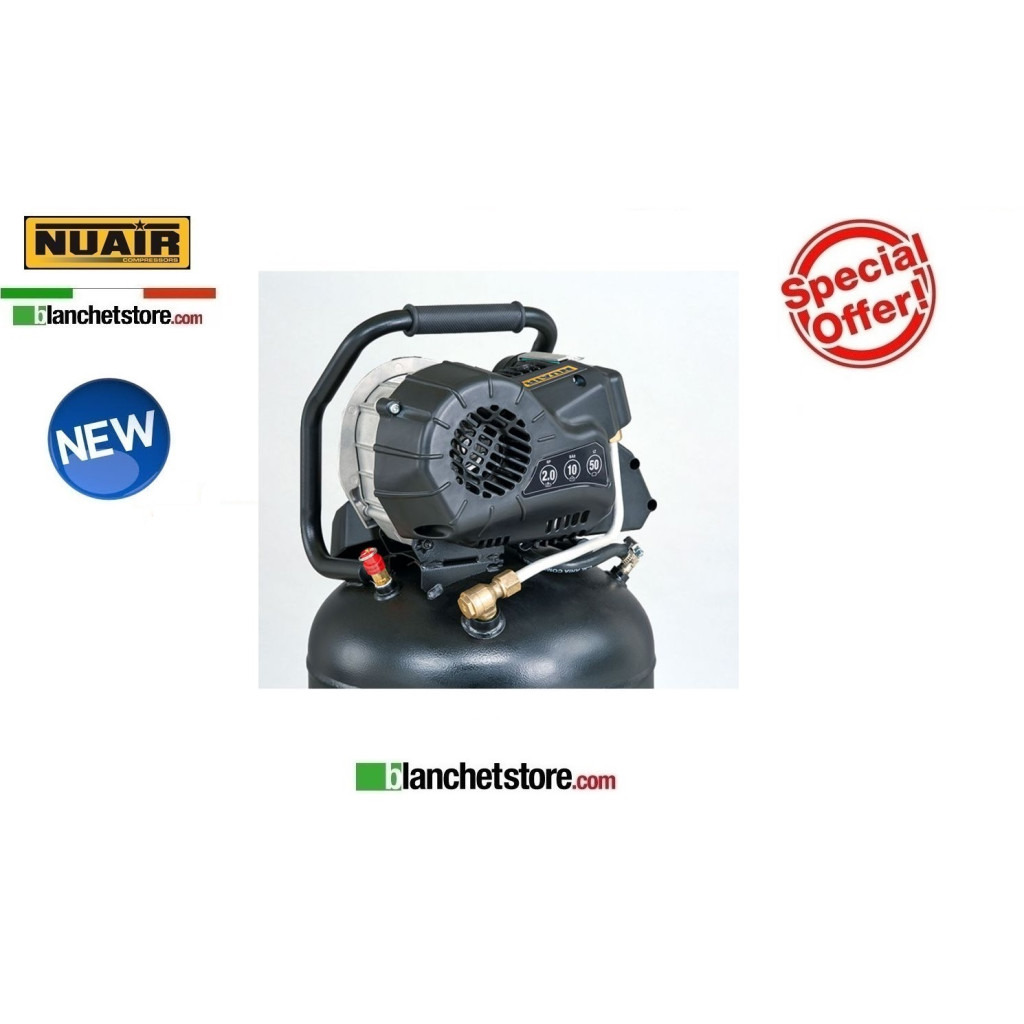 COMPRESSORE ELETTRICO NUAIR FE-227/10/30V 2HP 30lt 220VOLT LUBRIFICATO A OLIO