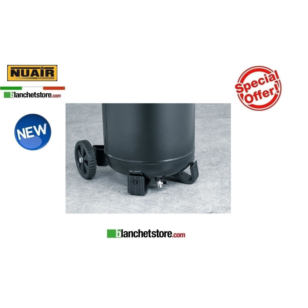 ELECTRIC COMPRESSOR NUAIR FE-227/10/30V 2HP 30lt 220VOLT OIL LUBRICATED