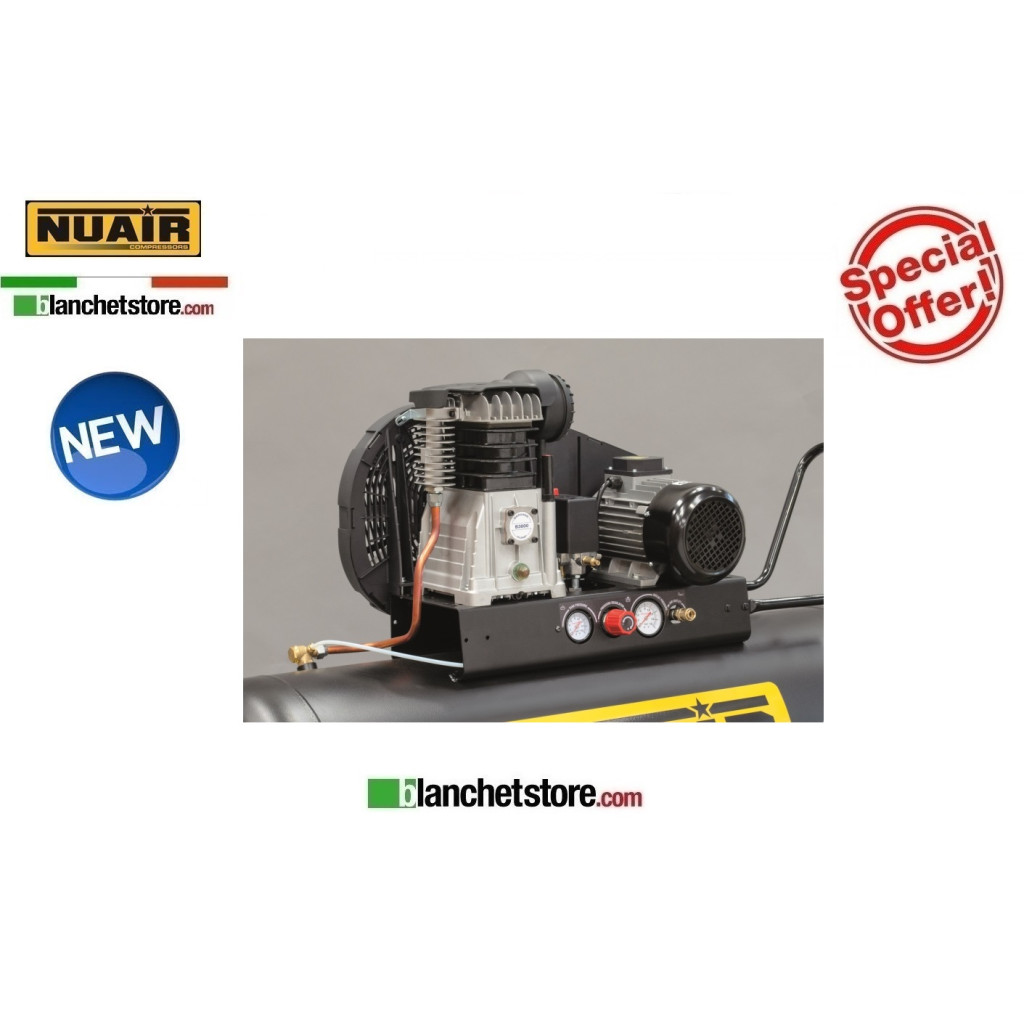 COMPRESSORE ELETTRICO NUAIR B3800B/3CM/270 TECH PRO LT/270 3HP 220V BICILINDRICO PROFESSIONALE COMPRESSORE ELETTRICO NUAIR B3800B/3CM/270 TECH PRO LT/270 3HP 220V BICILINDRICO PROFESSIONALE