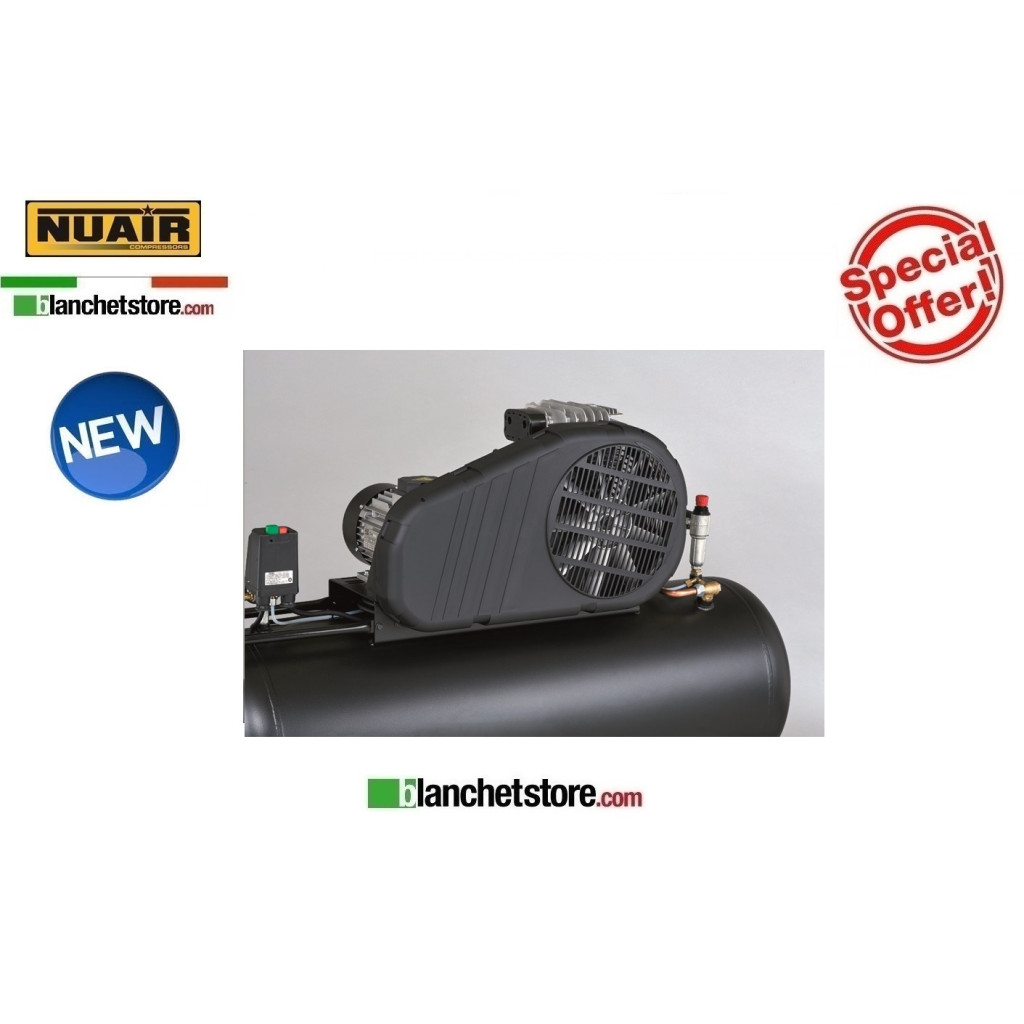 COMPRESSORE ELETTRICO NUAIR B3800B/3CM/270 TECH PRO LT/270 3HP 220V BICILINDRICO PROFESSIONALE COMPRESSORE ELETTRICO NUAIR B3800B/3CM/270 TECH PRO LT/270 3HP 220V BICILINDRICO PROFESSIONALE