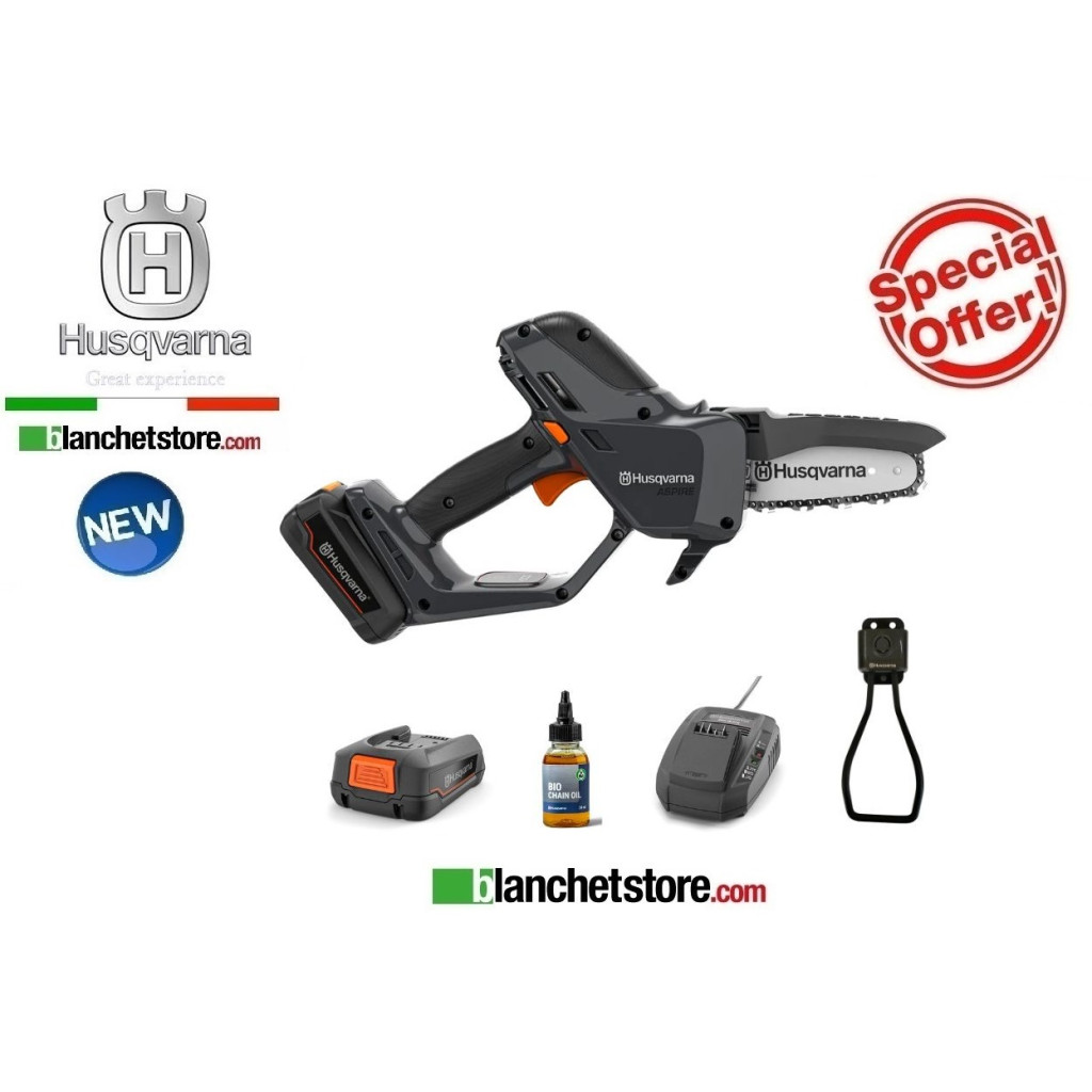 Husqvarna Aspire P5-P4A cordless pruner with 18Volt 2.5A battery Husqvarna Aspire P5-P4A cordless pruner with 18Volt 2.5A battery