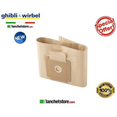 Paper bags for Ghibli Power D 12 vacuum cleaner art 6582030 pack of 10 pcs
