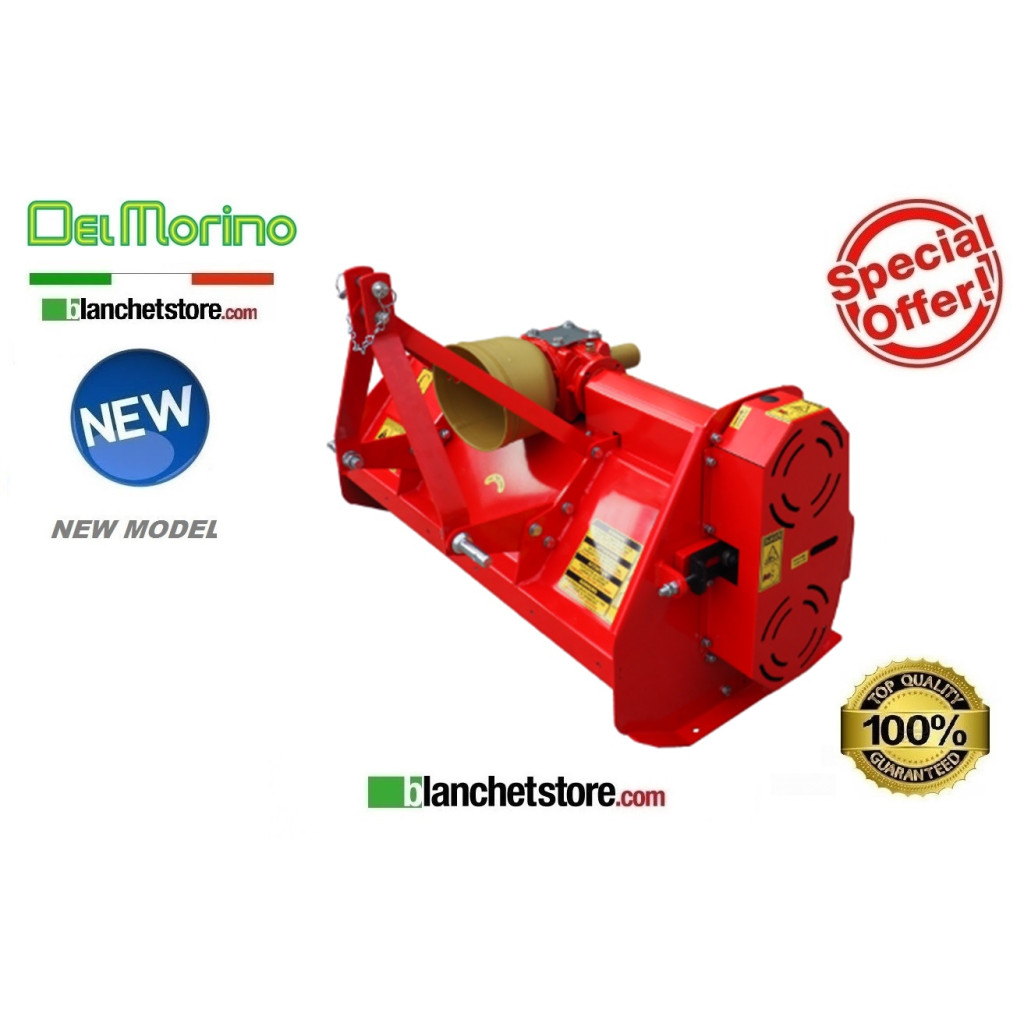 DEL MORINO DISCO 125 C FIXED SHREDDER FOR TRACTOR 12-30HP 119 CM - KNIFE