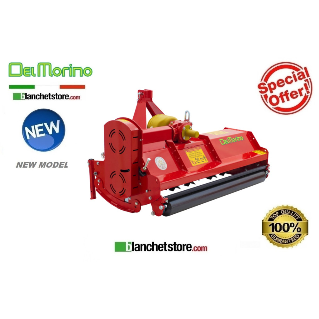 DEL MORINO FLIPPER 132 C FIXED SHREDDER FOR TRACTOR 15-70HP 132 CM - KNIFE