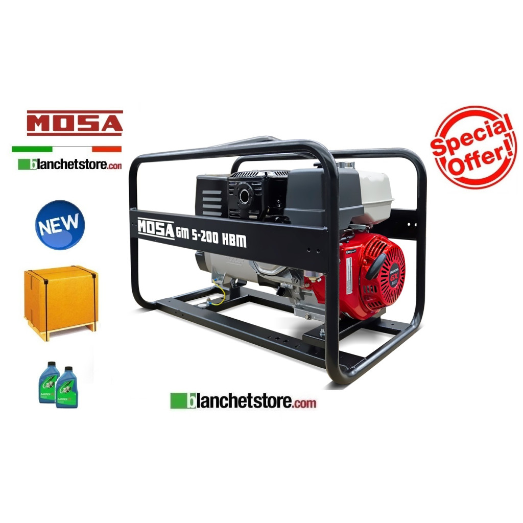 Welder generator Mosa ME 5-200 HBM Engine Honda GX390