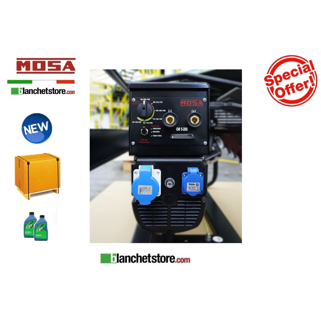 Welder generator Mosa ME 5-200 HBM Engine Honda GX390