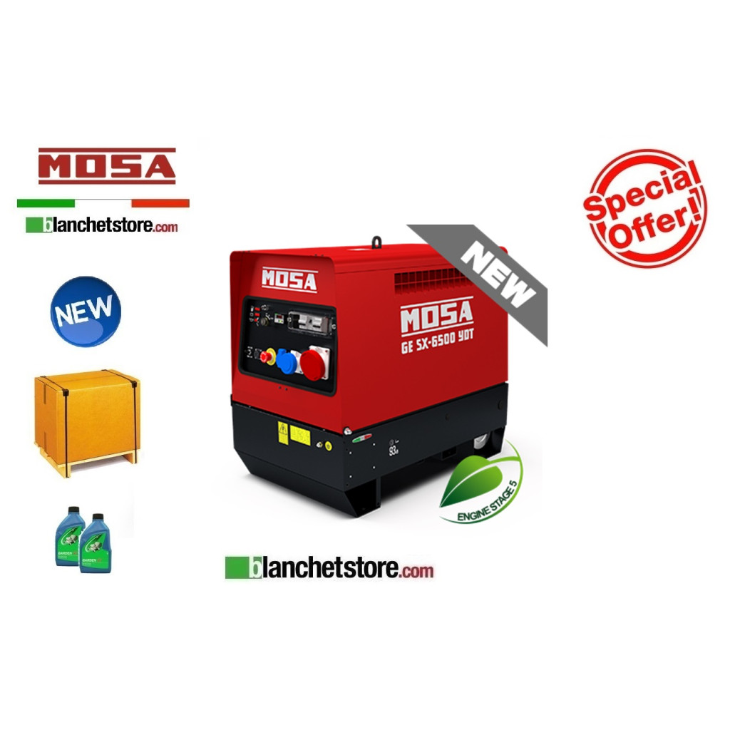 Generatore Mosa gruppo elettrogeno GE SX-6500 YDT AVR YANMAR L100V Generatore Mosa gruppo elettrogeno GE SX-6500 YDT AVR YANMAR L100V