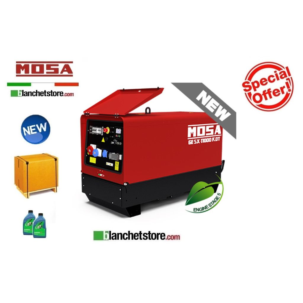 Groupe électrogène Mosa GE SX-11000 KDT AVR KOHLER KDW702 Groupe électrogène Mosa GE SX-11000 KDT AVR KOHLER KDW702