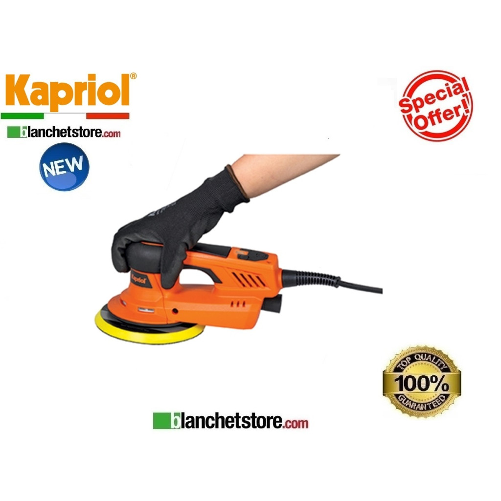 LEVIGATRICE PER CARTONGESSO KAPRIOL KOSB 350 BRUSHLESS 150MM 350WATT 220VOLT