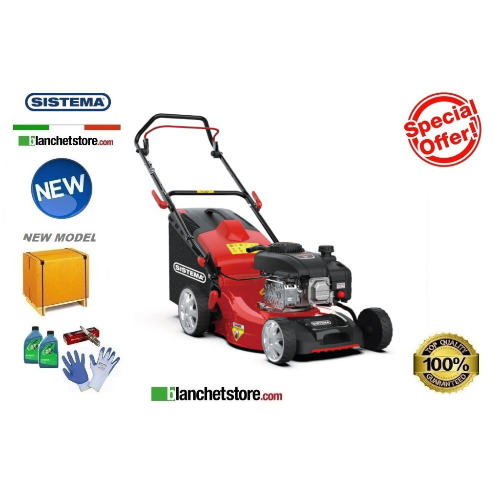Rasaerba a scoppio Sistema SPL-S 410-131 a Spinta Motore DG500 131cc Rasaerba a scoppio Sistema SPL-S 410-131 a Spinta Motore DG500 131cc