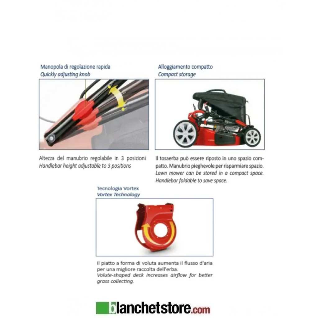 Tondeuse à gazon Sistema SPL-TR 460-131-E Traactee Moteur DG500 131cc Demarrage electrique Tondeuse à gazon Sistema SPL-TR 460-131-E Traactee Moteur DG500 131cc Demarrage electrique
