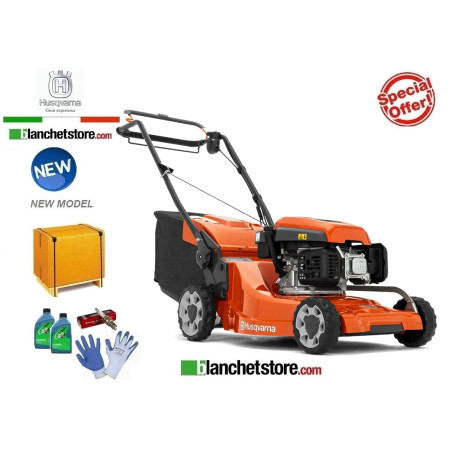 Tondeuse à gazon Husqvarna LC 347 V moteur Husqvarna HS 166A Coupe 47cm Autotractee - Nouveau Modèle