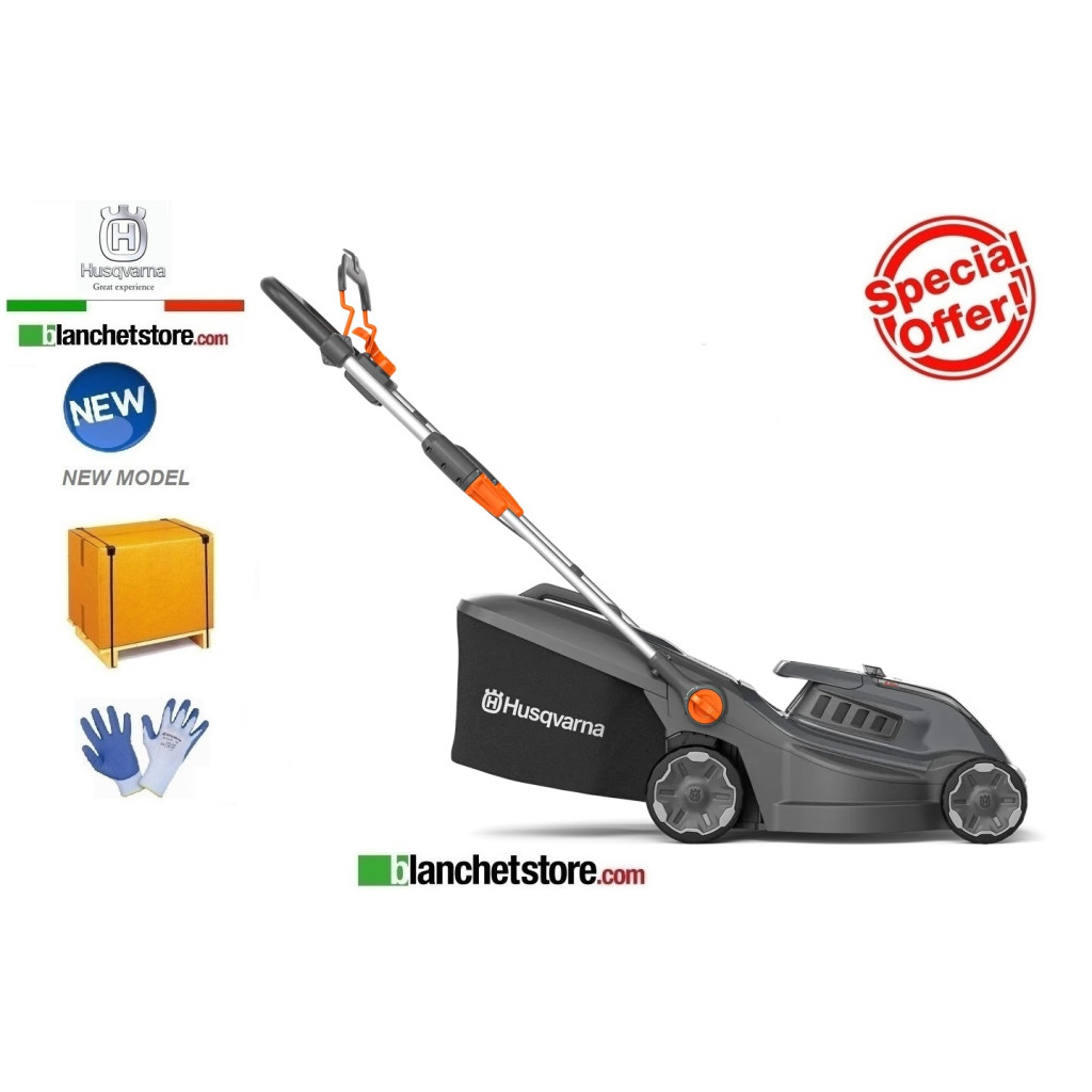 Husqvarna Aspire LC 34-P4A cordless lawn mower with 1 18V-N72 4.0A battery + P4A 18-C70 charger Husqvarna Aspire LC 34-P4A cordless lawn mower with 1 18V-N72 4.0A battery + P4A 18-C70 charger
