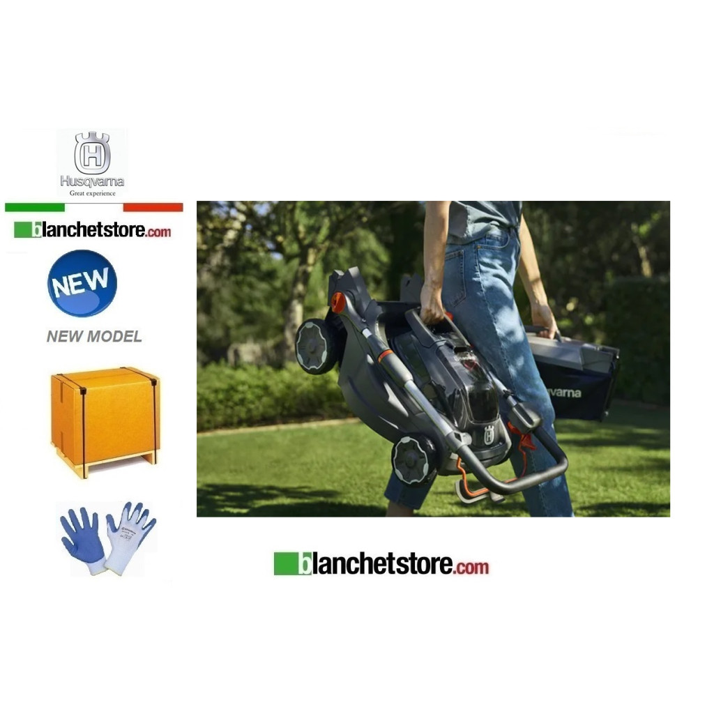 Rasaerba a batteria Husqvarna Aspire LC 34-P4A con 1 batteria 18V-N72 4,0A + Caricabatterie P4A 18-C70 Rasaerba a batteria Husqvarna Aspire LC 34-P4A con 1 batteria 18V-N72 4,0A + Caricabatterie P4A 18-C70
