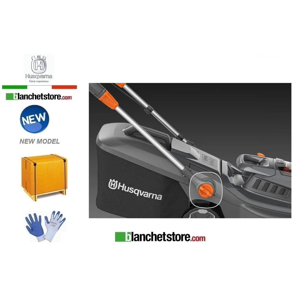 Rasaerba a batteria Husqvarna Aspire LC 34-P4A con 1 batteria 18V-N72 4,0A + Caricabatterie P4A 18-C70 Rasaerba a batteria Husqvarna Aspire LC 34-P4A con 1 batteria 18V-N72 4,0A + Caricabatterie P4A 18-C70