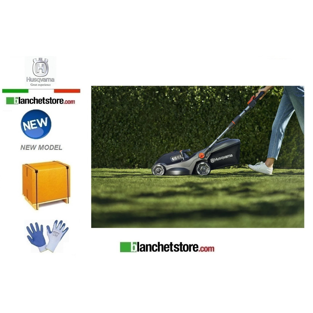 Rasaerba a batteria Husqvarna Aspire LC 34-P4A con 1 batteria 18V-N72 4,0A + Caricabatterie P4A 18-C70 Rasaerba a batteria Husqvarna Aspire LC 34-P4A con 1 batteria 18V-N72 4,0A + Caricabatterie P4A 18-C70