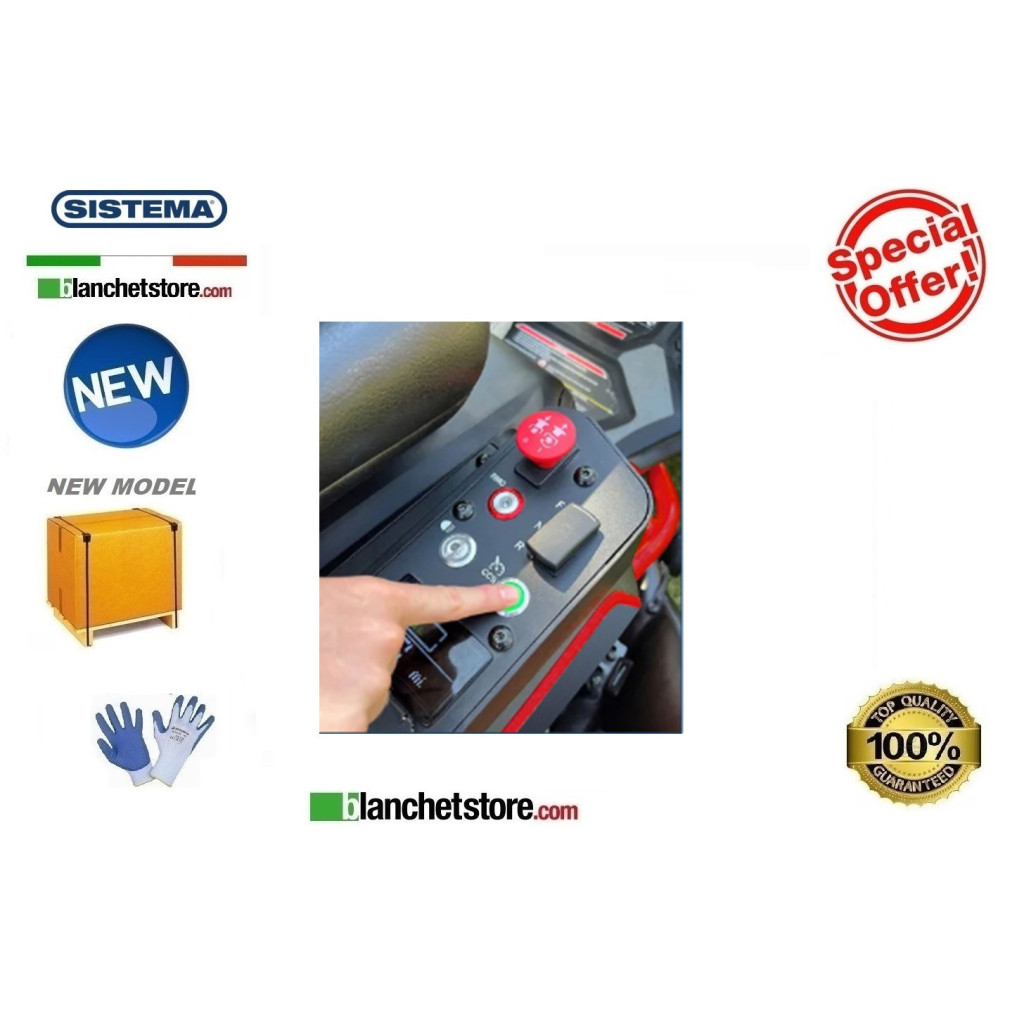 Tracteur à batterie SISTEMA Rider E599 professionnel 56Volt 100A