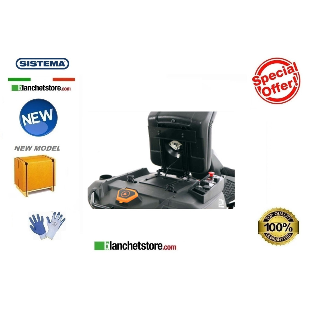 Tracteur à batterie SISTEMA Rider E599 professionnel 56Volt 100A