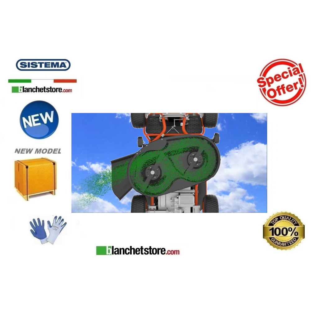 Tracteur à batterie SISTEMA Rider E599 professionnel 56Volt 100A