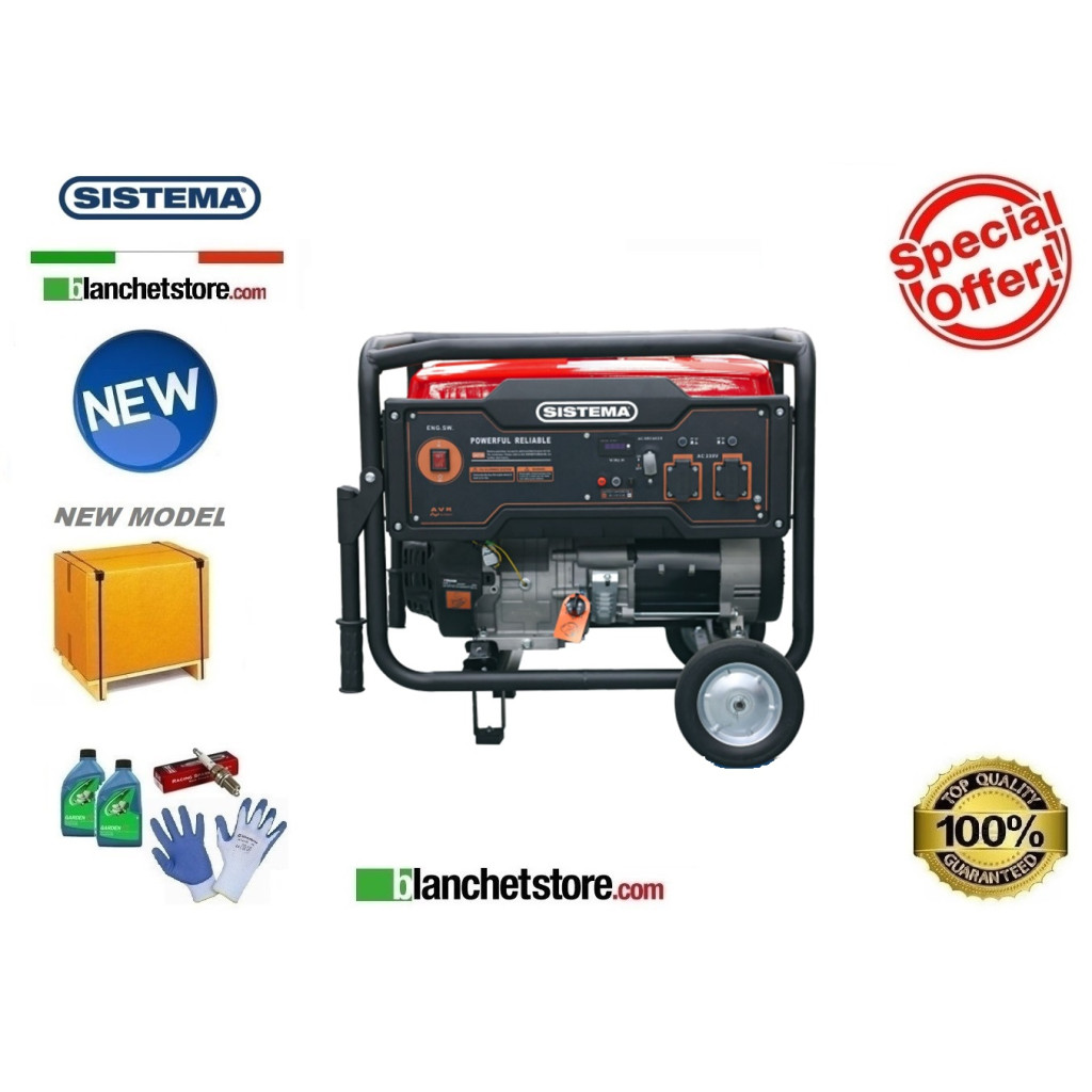Generatore di corrente Sistema KM 6500A (AVR) 220Volt 5000Watt Generatore di corrente Sistema KM 6500A (AVR) 220Volt 5000Watt
