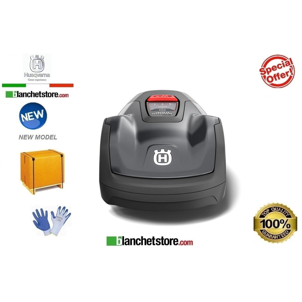Robot Tagliaeerba Husqvarna Automower Aspire R4 con Kit Installazione piccolo Robot Tagliaeerba Husqvarna Automower Aspire R4 con Kit Installazione piccolo