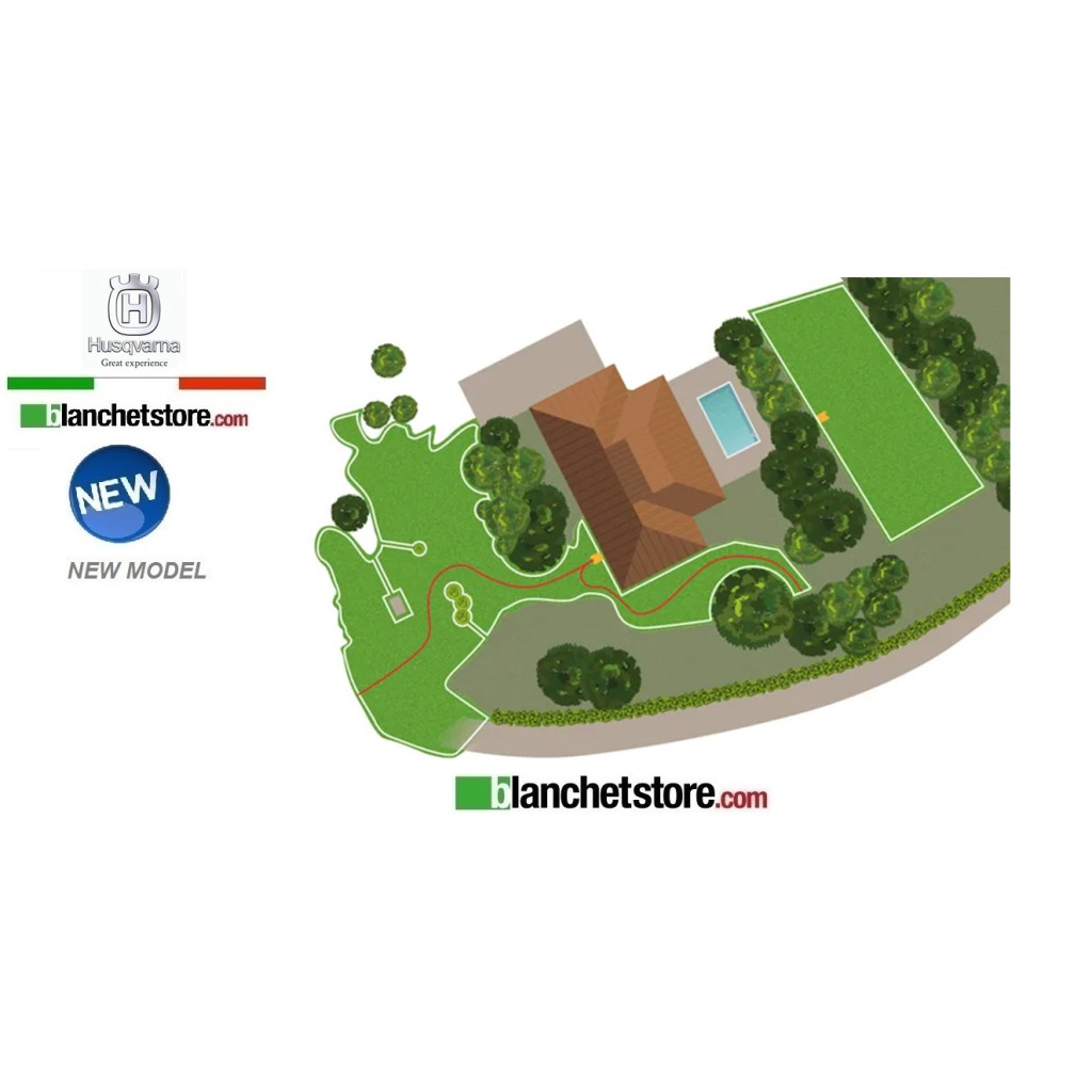 Robot tondeuse Husqvarna Automower 305 sans kit d'installation + 250Mt. fil perimetral Robot tondeuse Husqvarna Automower 305 sans kit d'installation + 250Mt. fil perimetral