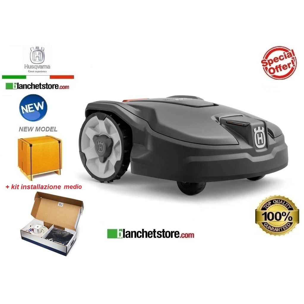 Husqvarna Automower 305 robot lawn mower with installation kit Medium Husqvarna Automower 305 robot lawn mower with installation kit Medium