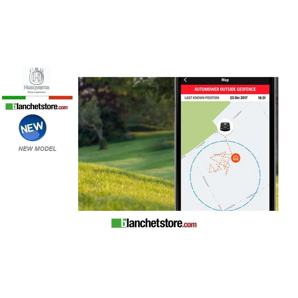 Robot tondeuse Husqvarna Automower 310E-Nera equippee avec kit Husqvarna Epos + Station de référence RS1 Robot tondeuse Husqvarna Automower 310E-Nera equippee avec kit Husqvarna Epos + Station de référence RS1