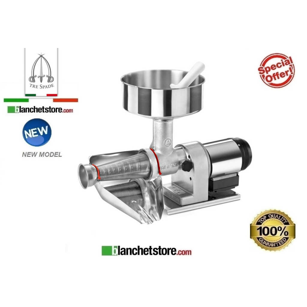 PRESSE-TOMATE TRE SPADE BIG 2P ELEGANT 480WATT 220VOLT F17000BIE PRESSE-TOMATE TRE SPADE BIG 2P ELEGANT 480WATT 220VOLT F17000BIE