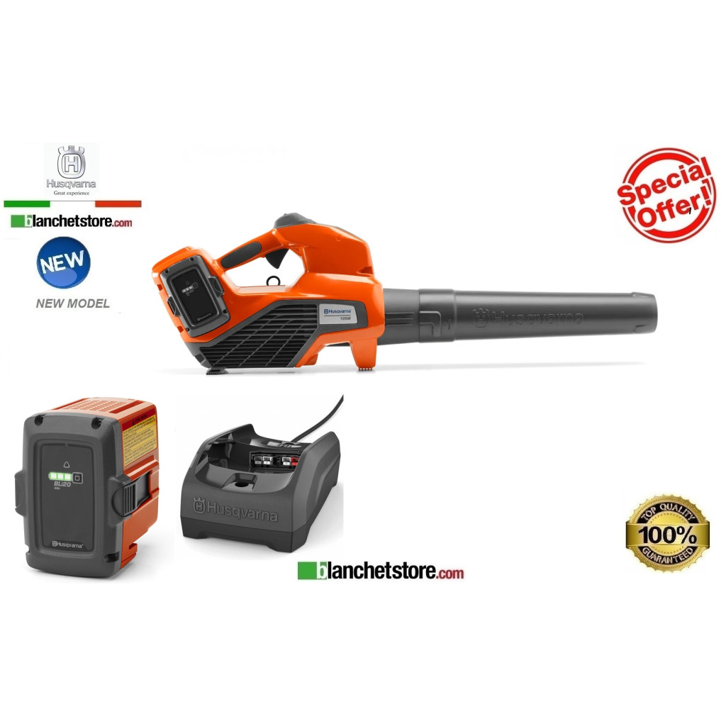 Souffleur Husqvarna 120iB - Kit batterie BLi20 36V 4Ah + chargeur QC80 9679761‑02 Souffleur Husqvarna 120iB - Kit batterie BLi20 36V 4Ah + chargeur QC80 9679761‑02