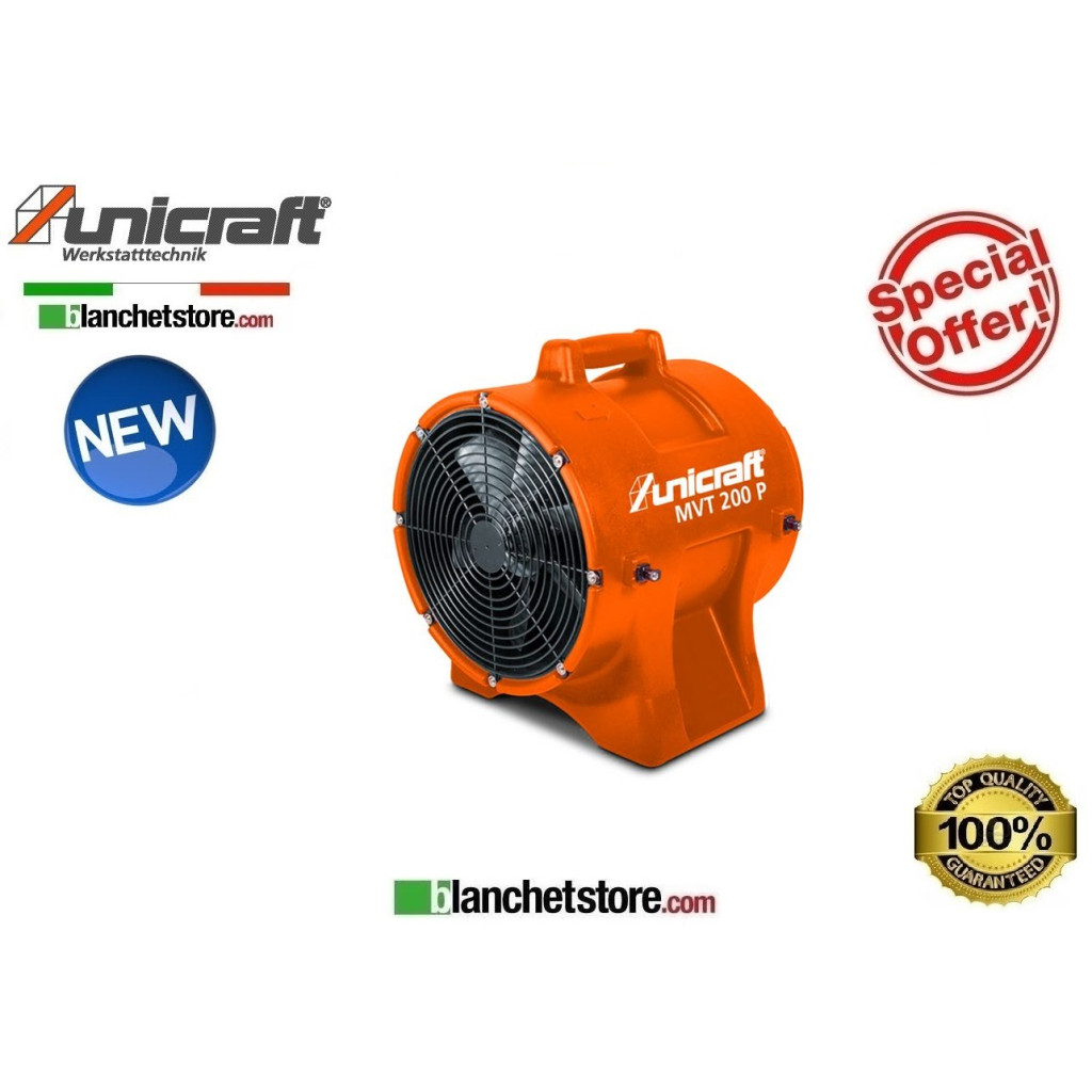 VENTILATEUR AXIAL PORTABLE UNICRAFT MVT 200P DÉBIT D'AIR 1560Mc/h 220V 6261021 VENTILATEUR AXIAL PORTABLE UNICRAFT MVT 200P DÉBIT D'AIR 1560Mc/h 220V 6261021